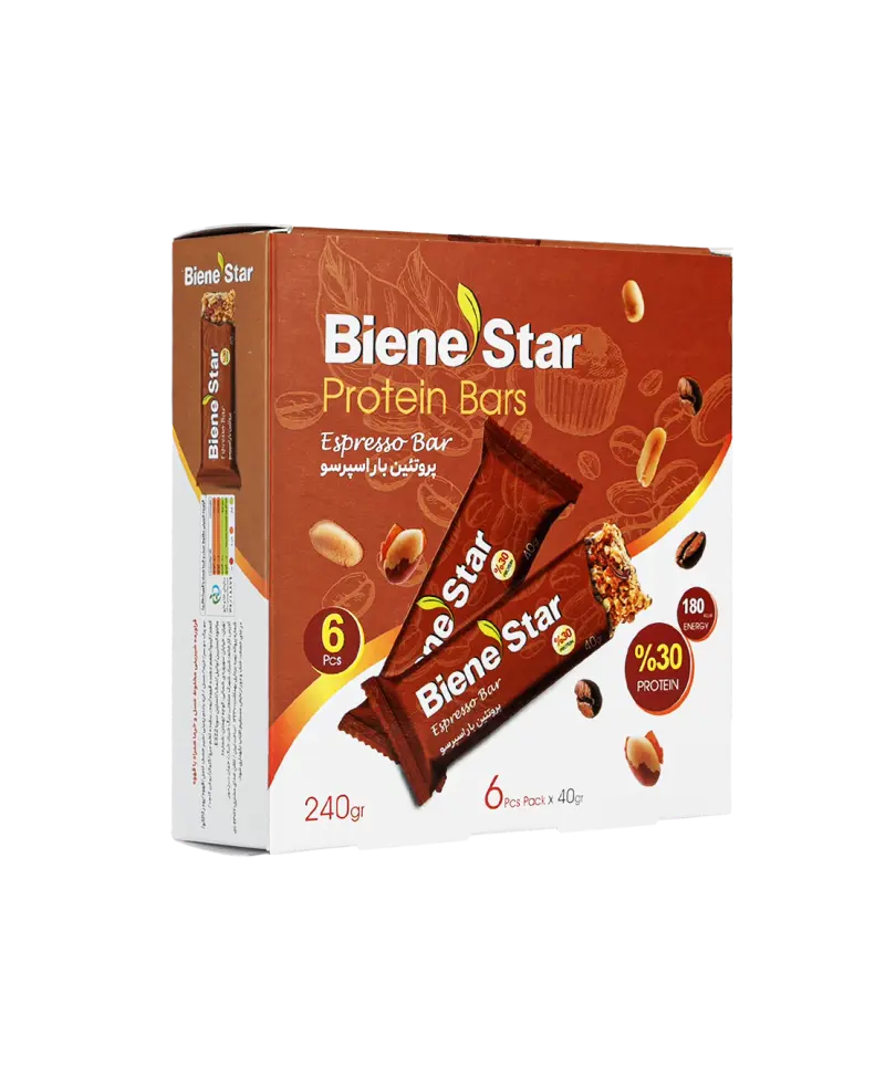 protein-esperso پروتئین بار اسپرسو - بسته ۶ عددی