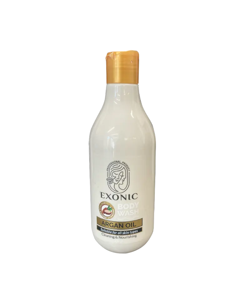 shampoo badan-rooghan argan شامپو بدن کرمی روغن آرگان ۳۰۰ میل EXONIC