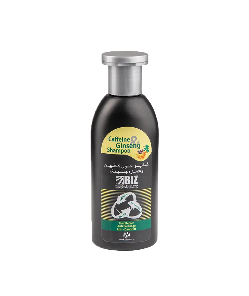 shampoo cafeein-osare jensing شامپو کافئین و عصاره جنسینگ