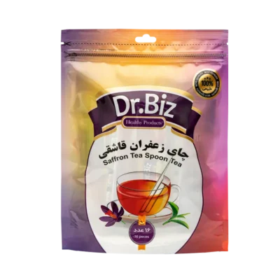 دمنوش چای سیاه زعفرانی قاشقی -۱۶ عددی